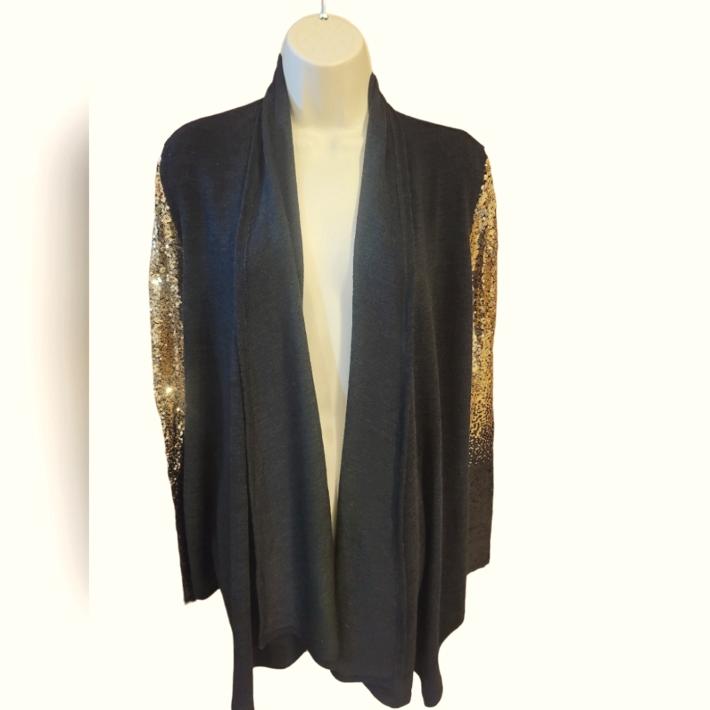 Filly Flair Cardigan with Sequin sleeves